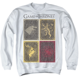 Game of Thrones House Squares - Men's Crewneck Sweatshirt Men's Crewneck Sweatshirt Game of Thrones   