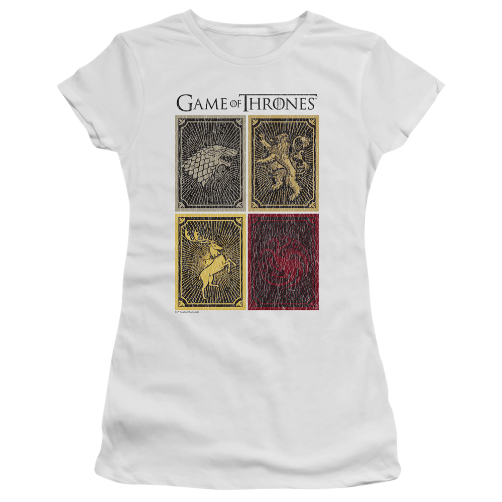 Game of Thrones House Squares - Juniors T-Shirt Juniors T-Shirt Game of Thrones   