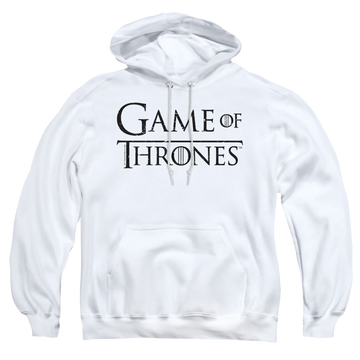 White pullover hoodie with Game of Thrones Logo 2 graphic