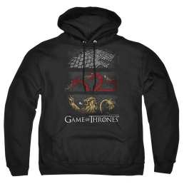 Game of Thrones Sigil Banners - Pullover Hoodie Pullover Hoodie Game of Thrones   