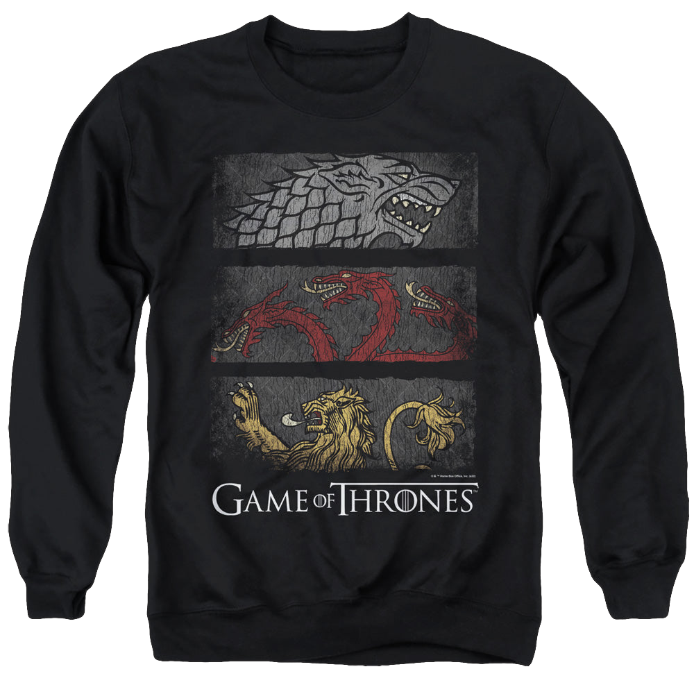 Game of Thrones Sigil Banners - Men's Crewneck Sweatshirt Men's Crewneck Sweatshirt Game of Thrones   