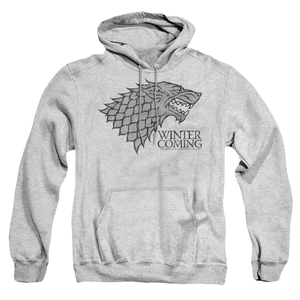 Game of Thrones Stark Winter Is Coming On Gray - Pullover Hoodie Pullover Hoodie Game of Thrones   