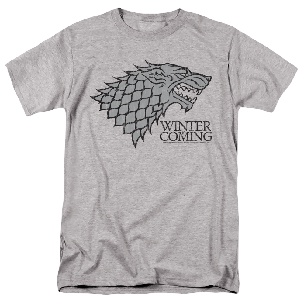 Game of Thrones Stark Winter Is Coming On Gray - Men's Regular Fit T-Shirt Men's Regular Fit T-Shirt Game of Thrones   