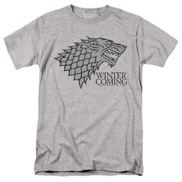 Game of Thrones Stark Winter Is Coming On Gray - Men's Regular Fit T-Shirt Men's Regular Fit T-Shirt Game of Thrones   