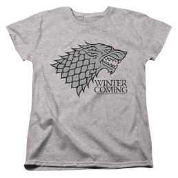 Game of Thrones Stark Winter Is Coming On Gray - Women's T-Shirt Women's T-Shirt Game of Thrones   