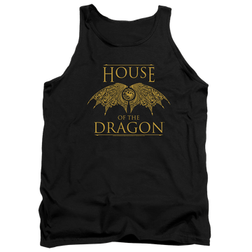 Black men's tank with House of the Dragon Dragon Wings graphic
