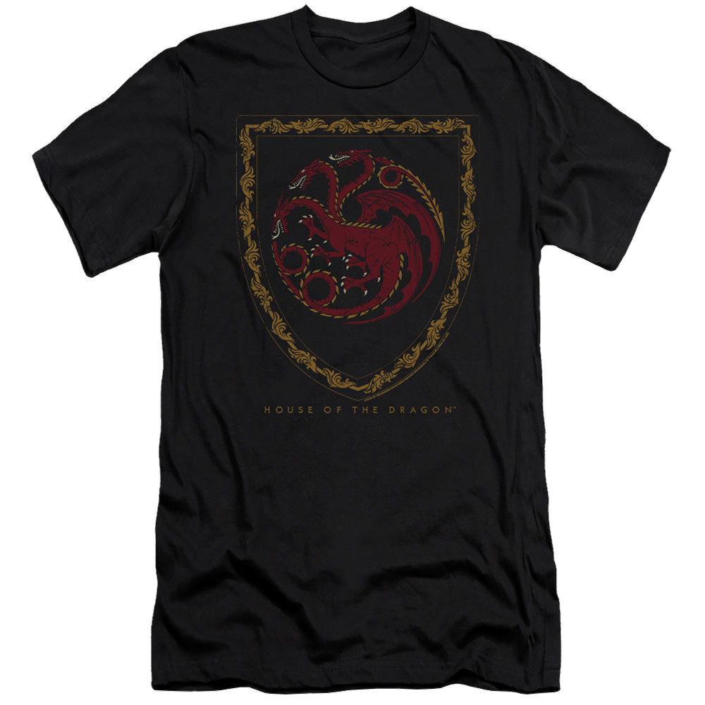 House of the Dragon Dragon Shield Vintage Dark - Men's Premium Slim Fit T-Shirt Men's Premium Slim Fit T-Shirt House of the Dragon   
