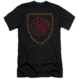 House of the Dragon Dragon Shield Vintage Dark - Men's Premium Slim Fit T-Shirt Men's Premium Slim Fit T-Shirt House of the Dragon   