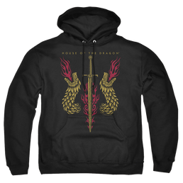 House of the Dragon Sword And Dragon Heads - Pullover Hoodie Pullover Hoodie House of the Dragon   