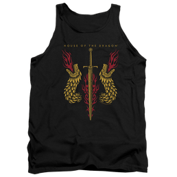 House of the Dragon Sword And Dragon Heads - Men's Tank Top Men's Tank House of the Dragon   