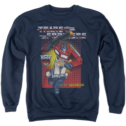 Transformers Optimus Prime - Men's Crewneck Sweatshirt Men's Crewneck Sweatshirt Transformers   