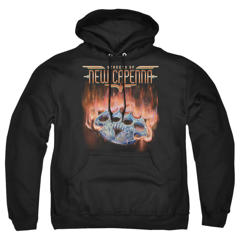 Magic the Gathering Burning Knuckles With Logo - Pullover Hoodie Pullover Hoodie Magic the Gathering   