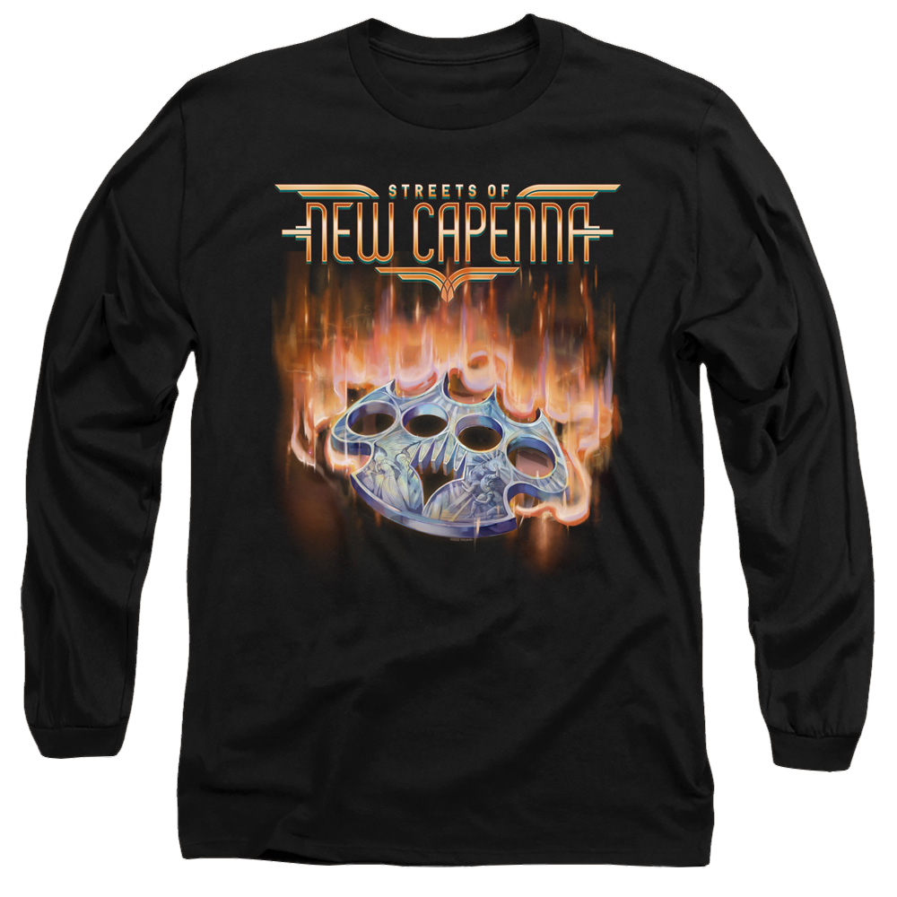 Magic the Gathering Burning Knuckles With Logo - Men's Long Sleeve T-Shirt Men's Long Sleeve T-Shirt Magic the Gathering   