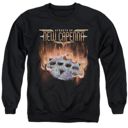 Magic the Gathering Burning Knuckles With Logo - Men's Crewneck Sweatshirt Men's Crewneck Sweatshirt Magic the Gathering   