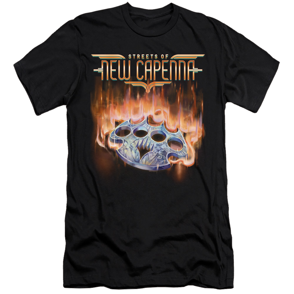 Magic the Gathering Burning Knuckles With Logo - Men's Premium Slim Fit T-Shirt Men's Premium Slim Fit T-Shirt Magic the Gathering   