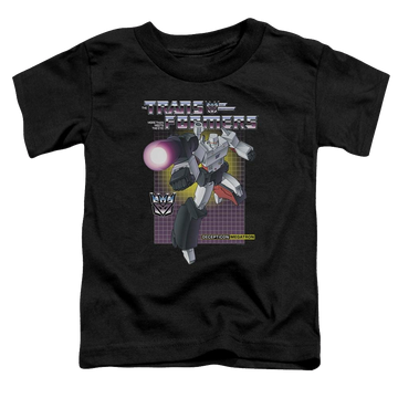 Black toddler t-shirt with Transformers Megatron graphic