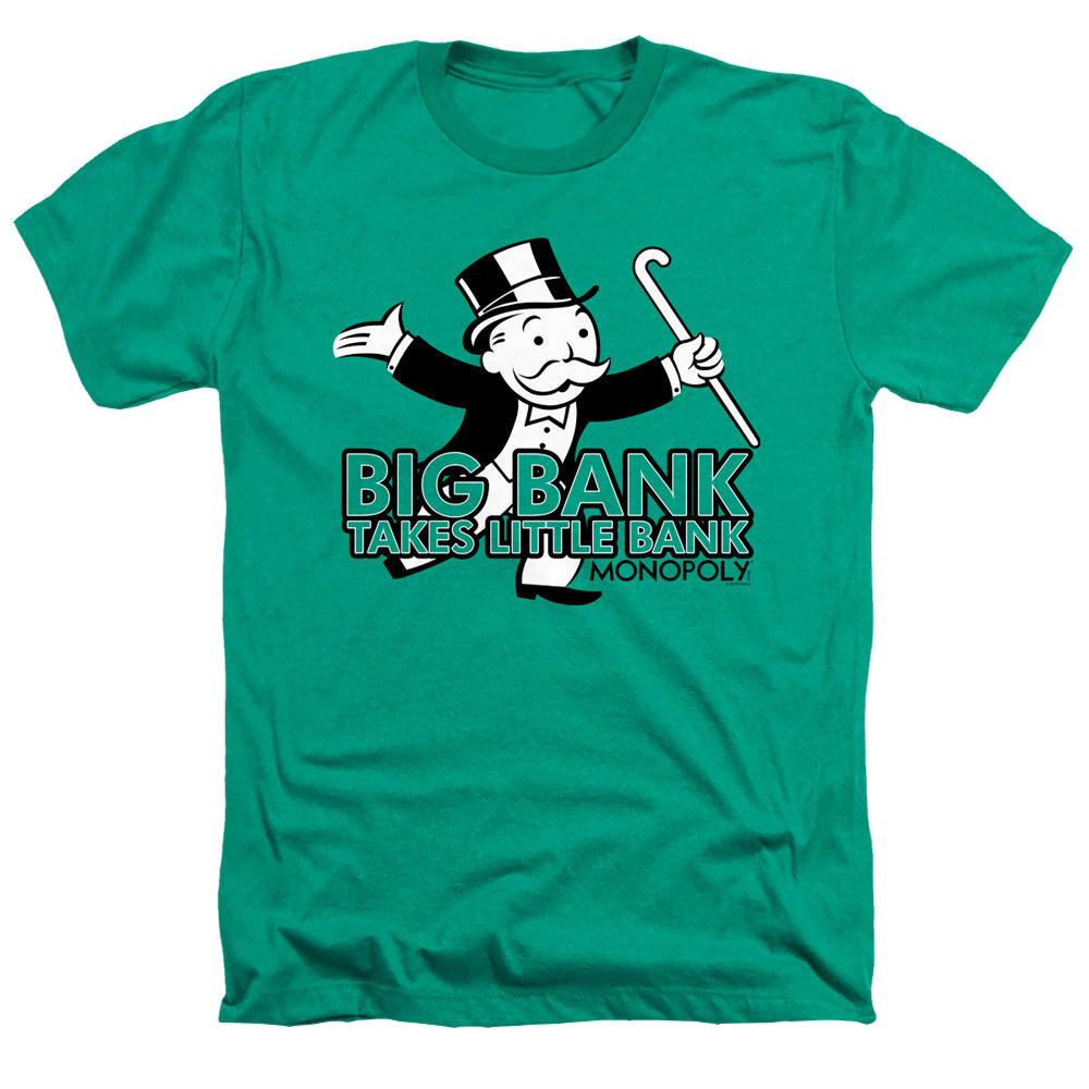Hasbro Monopoly Big Bank - Men's Heather T-Shirt Men's Heather T-Shirt Monopoly   