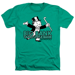 Hasbro Monopoly Big Bank - Men's Heather T-Shirt Men's Heather T-Shirt Monopoly   