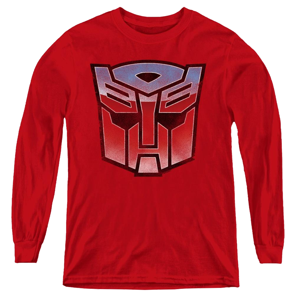 Transformers Vintage Autobot Logo - Youth Long Sleeve T-Shirt Youth Long Sleeve T-Shirt Transformers   