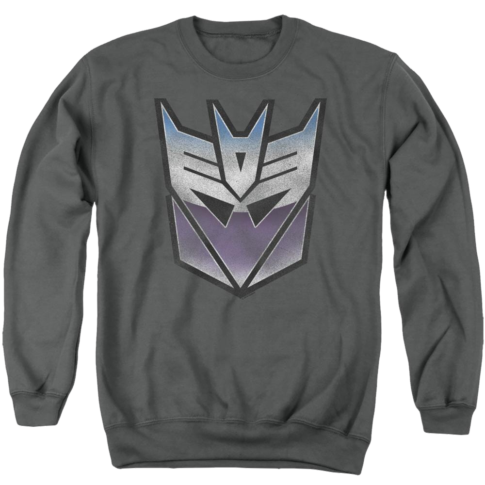 Transformers Vintage Decepticon Logo - Men's Crewneck Sweatshirt Men's Crewneck Sweatshirt Transformers   