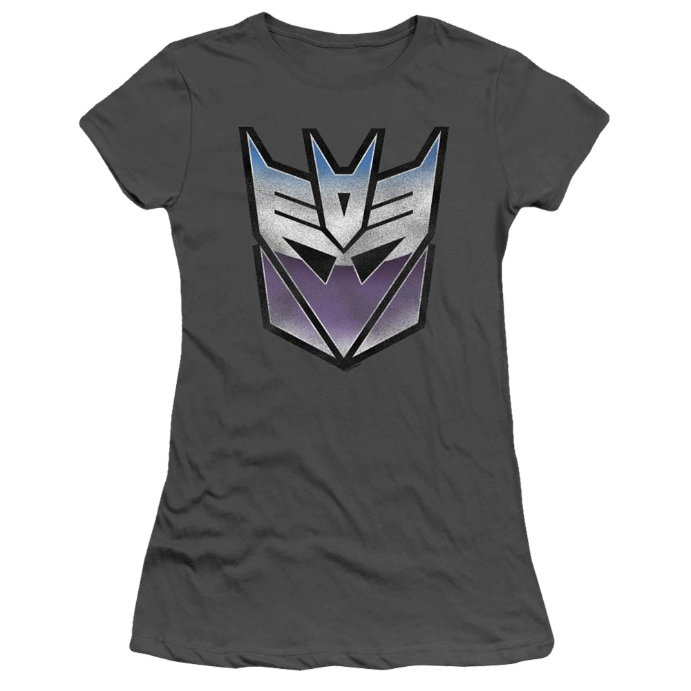 Transformers Vintage Decepticon Logo - Juniors T-Shirt Juniors T-Shirt Transformers   