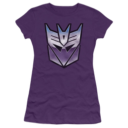 Transformers Vintage Decepticon Logo - Juniors T-Shirt Juniors T-Shirt Transformers   