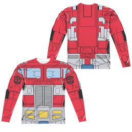 Transformers Optimus Prime Costume (Front/Back Print) - Men's All-Over Print Long Sleeve Men's All-Over Print Long Sleeve Transformers   