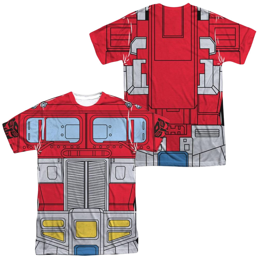 Transformers Optimus Prime Costume (Front/Back Print) - Men's All-Over Print T-Shirt Men's All-Over Print T-Shirt Transformers   