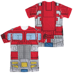 Transformers Optimus Prime Costume (Front/Back Print) - Men's All-Over Print T-Shirt Men's All-Over Print T-Shirt Transformers   
