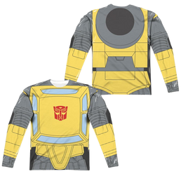 Transformers Bumblebee Costume (Front/Back Print) - Men's All-Over Print Long Sleeve Men's All-Over Print Long Sleeve Transformers   