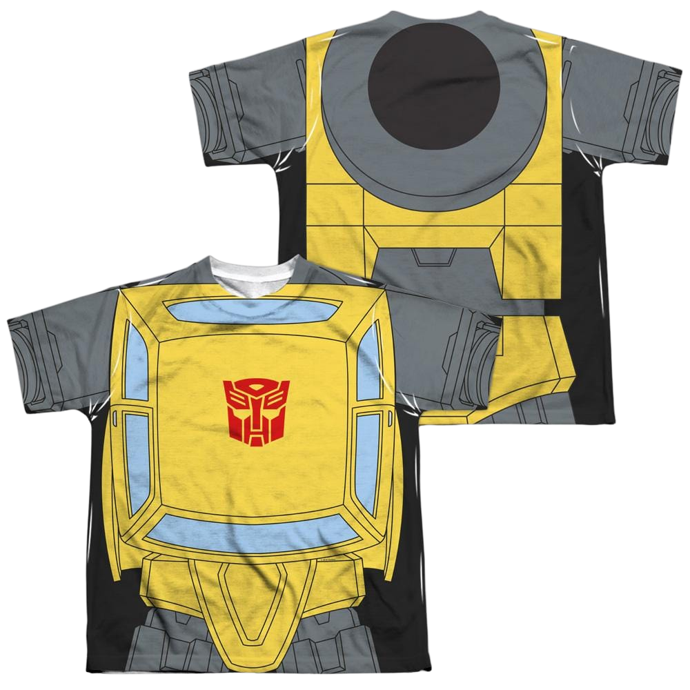 Transformers Bumblebee Costume (Front/Back Print) - Youth All-Over Print T-Shirt Youth All-Over Print T-Shirt (Ages 8-12) Transformers   