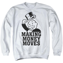 Monopoly Making Money Moves - Men's Crewneck Sweatshirt Men's Crewneck Sweatshirt Monopoly   