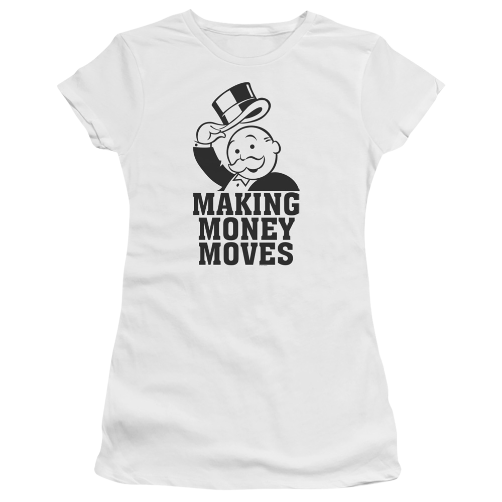 Monopoly Making Money Moves - Juniors T-Shirt Juniors T-Shirt Monopoly   