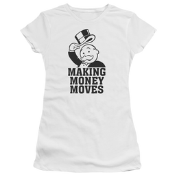 Monopoly Making Money Moves - Juniors T-Shirt Juniors T-Shirt Monopoly   