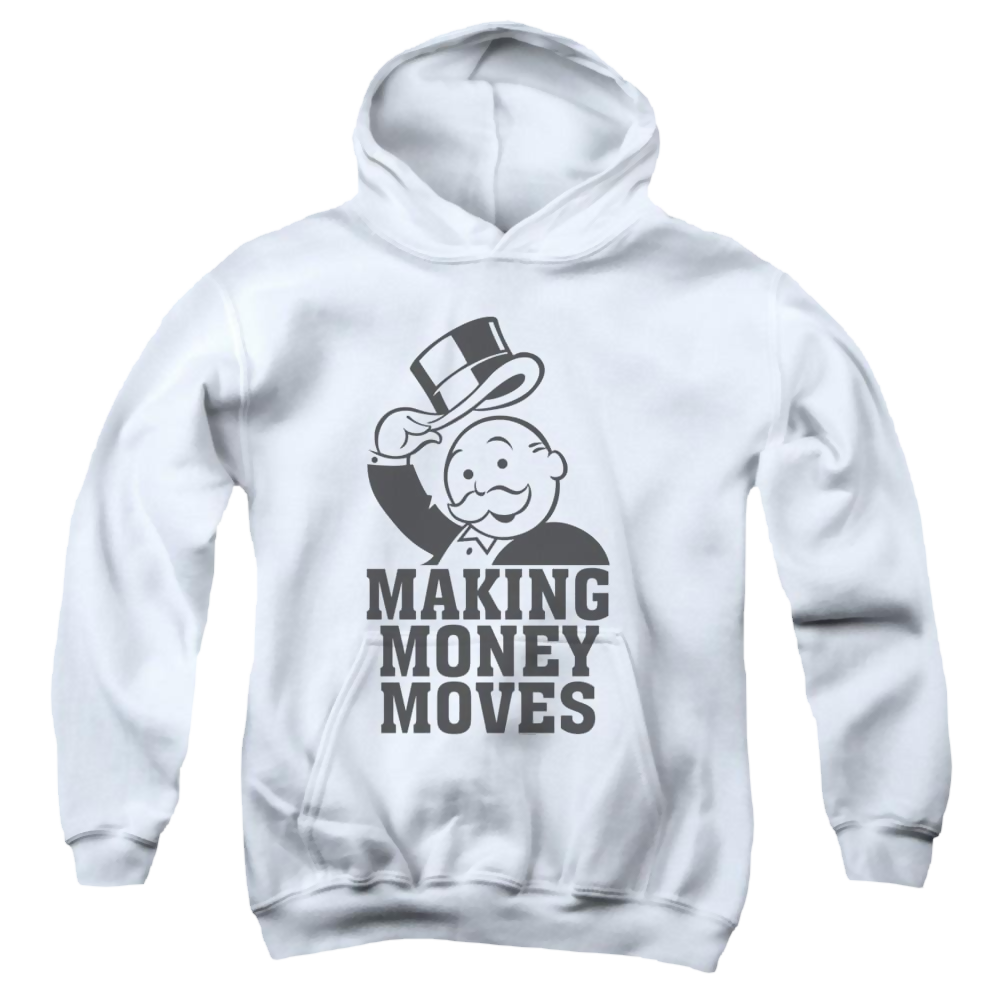 Monopoly Making Money Moves - Youth Hoodie Youth Hoodie (Ages 8-12) Monopoly   