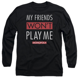 Monopoly My Friends Wont Play Me - Men's Long Sleeve T-Shirt Men's Long Sleeve T-Shirt Monopoly   