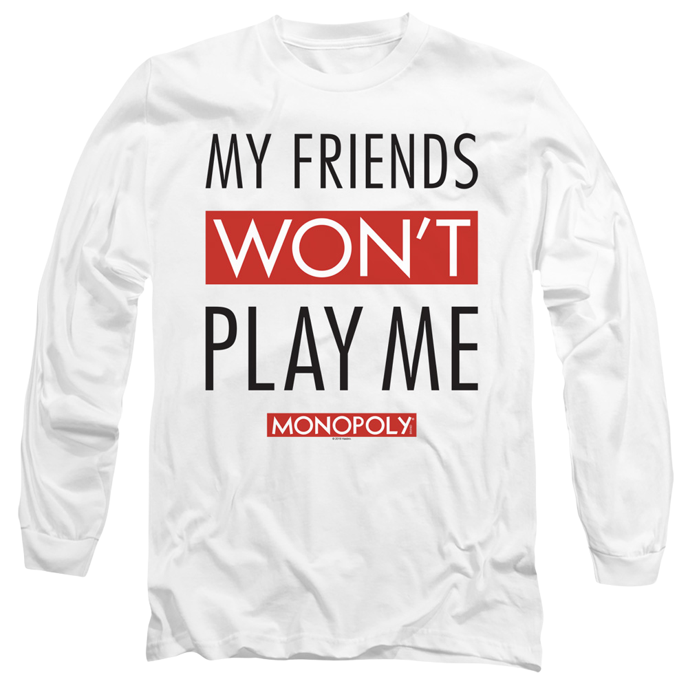 Monopoly My Friends Wont Play Me - Men's Long Sleeve T-Shirt Men's Long Sleeve T-Shirt Monopoly   