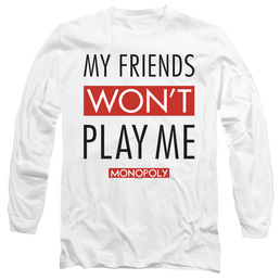 Monopoly My Friends Wont Play Me - Men's Long Sleeve T-Shirt Men's Long Sleeve T-Shirt Monopoly   