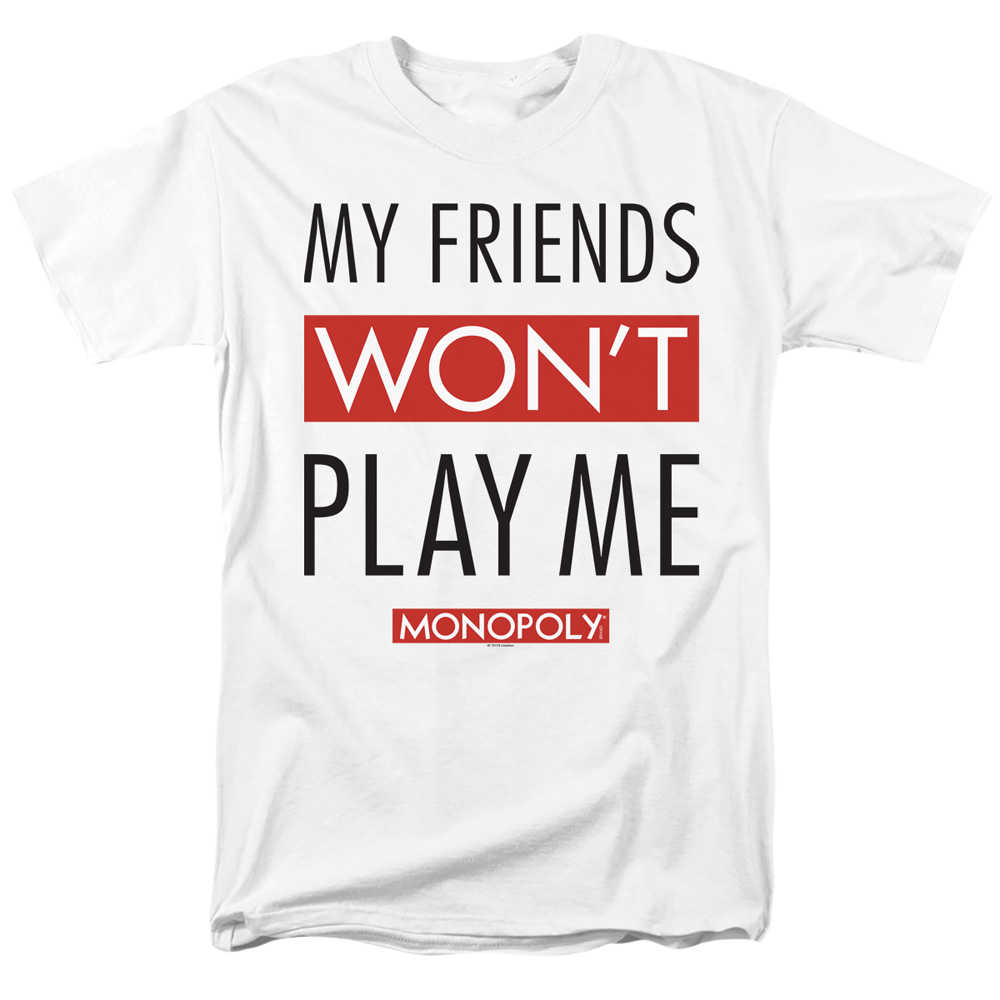 Monopoly My Friends Wont Play Me - Men's Regular Fit T-Shirt Men's Regular Fit T-Shirt Monopoly   
