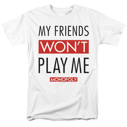Monopoly My Friends Wont Play Me - Men's Regular Fit T-Shirt Men's Regular Fit T-Shirt Monopoly   