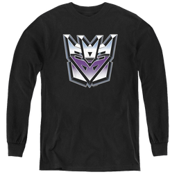 Transformers Decepticon Airbrush Logo - Youth Long Sleeve T-Shirt Youth Long Sleeve T-Shirt Transformers   