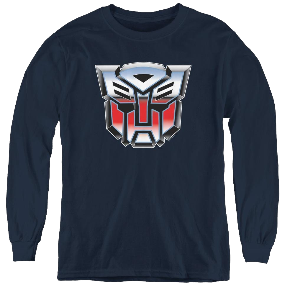 Transformers Autobot Airbrush Logo - Youth Long Sleeve T-Shirt Youth Long Sleeve T-Shirt Transformers   