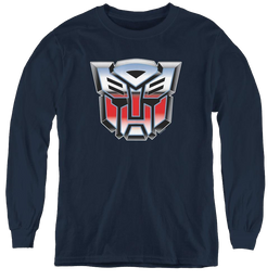 Transformers Autobot Airbrush Logo - Youth Long Sleeve T-Shirt Youth Long Sleeve T-Shirt Transformers   