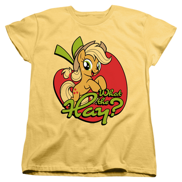Banana women's t-shirt with My Little Pony Friendship Is Magic What The Hay graphic
