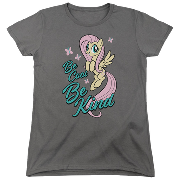 Charcoal women's t-shirt with My Little Pony Friendship Is Magic Be Kind graphic