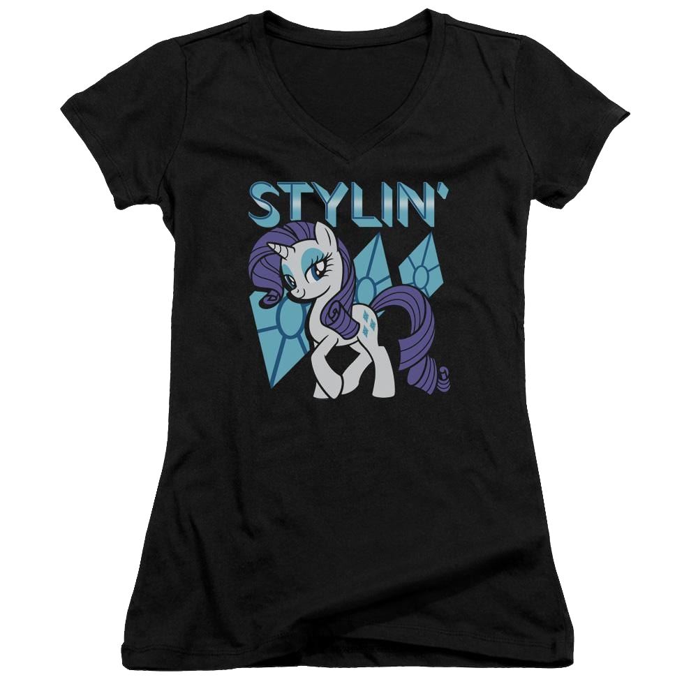 My Little Pony Friendship Is Magic Stylin - Juniors V-Neck T-Shirt Juniors V-Neck T-Shirt My Little Pony   