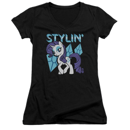 My Little Pony Friendship Is Magic Stylin - Juniors V-Neck T-Shirt Juniors V-Neck T-Shirt My Little Pony   