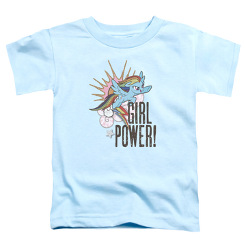Light blue toddler t-shirt with My Little Pony Friendship Is Magic Girl Power graphic