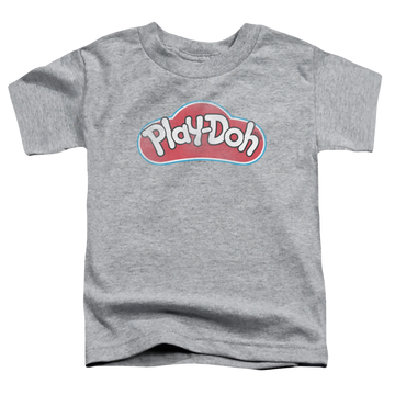 Athletic heather kid's t-shirt for ages 4 to 7 with Play-doh Dohs graphic