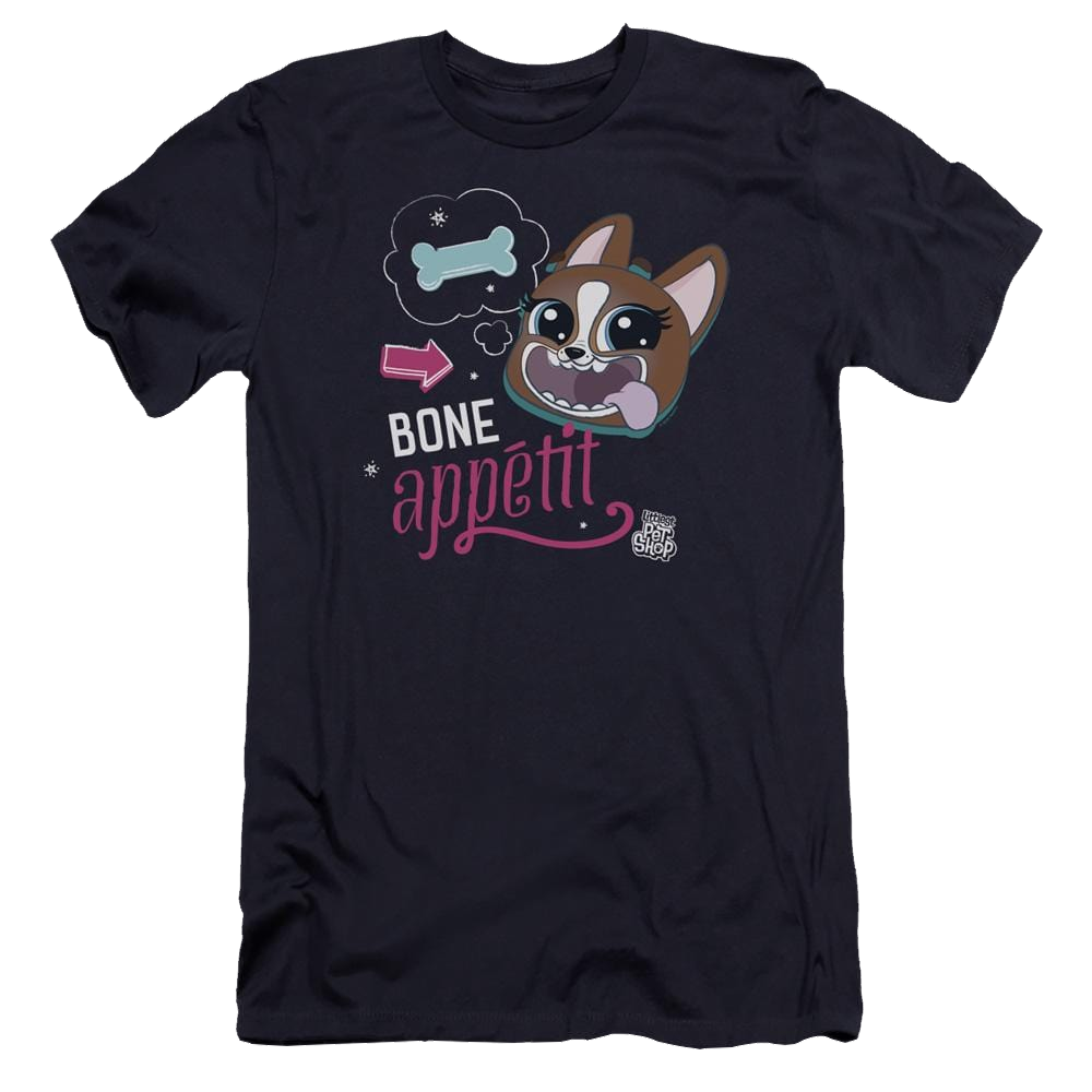 Hasbro Pet Shop Bone Appetit - Men's Premium Slim Fit T-Shirt Men's Premium Slim Fit T-Shirt Pet Shop   